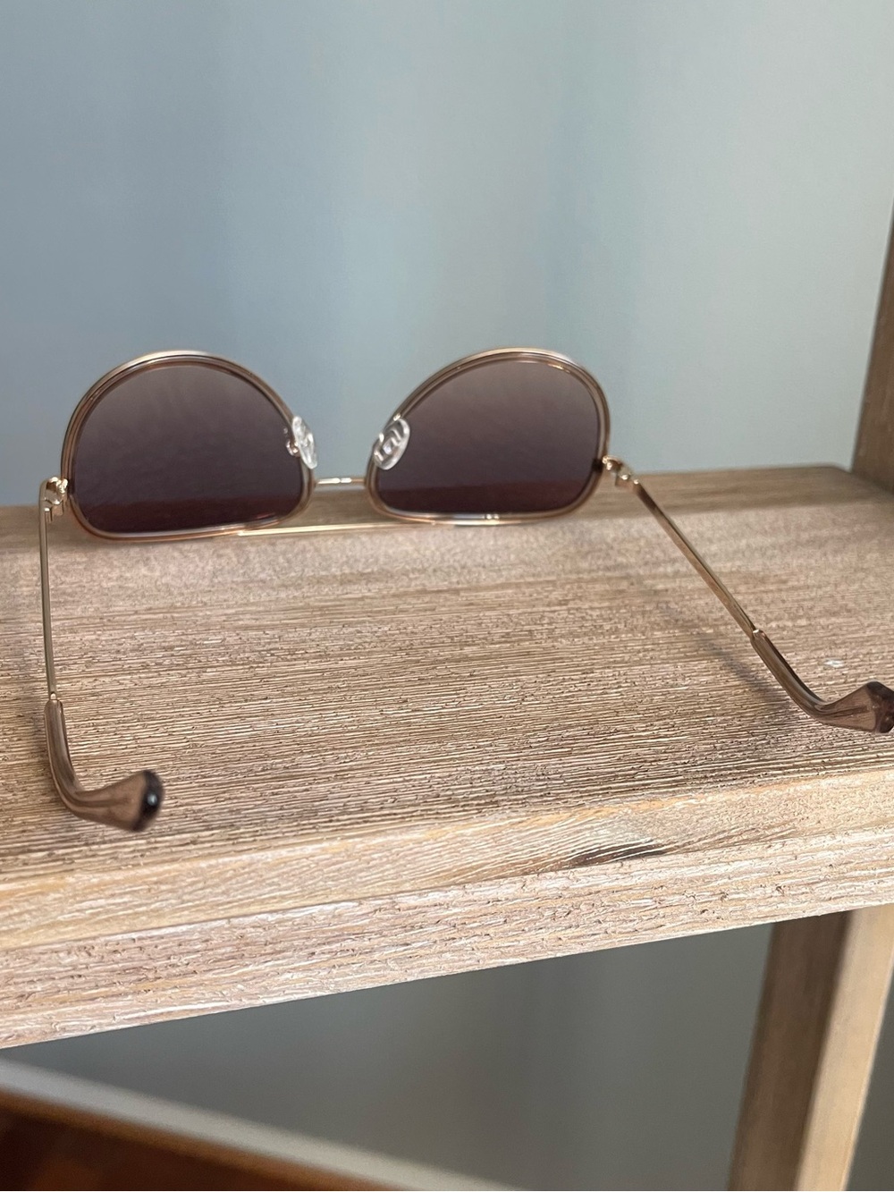 QUAY All In Medium Aviator Oversized Sunglasses Doe/Brown Fawn UV Protection Uni - Picture 6 of 10